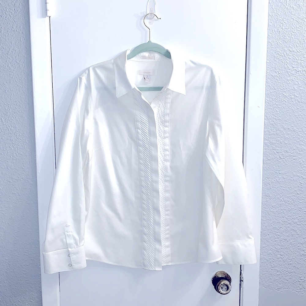 Chicos - Button Down White Blouse - image 1